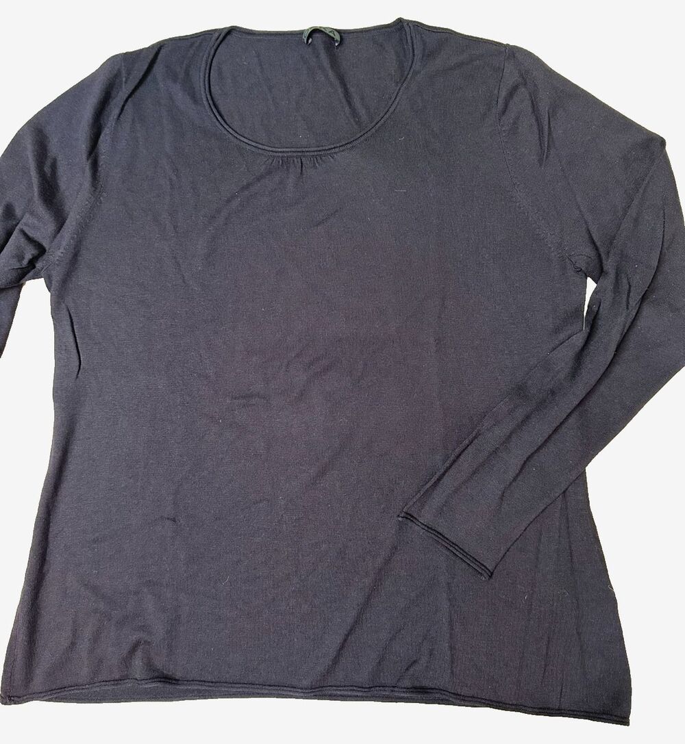 Oska Silk Blend Sweater Classic Scandi Minimalist Chic Capsule Lightweight L
